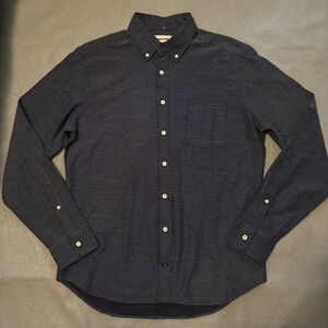 Taylor Stitch Shirt Men's Blue Button Down Long Sleeve Stripes 40 Medium